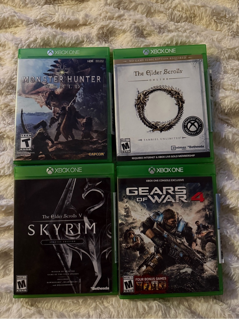 Lot of 4 xbox one games